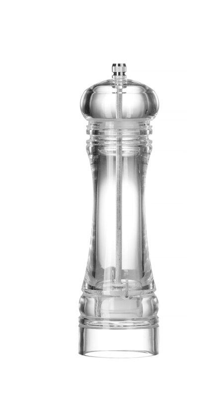 Akrylový mlynček na soľ, HENDI, Priehľadná, ⌀60x(H)215mm