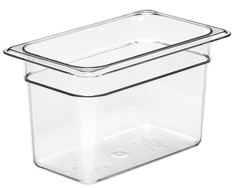 Nádoba Camwear GN 1/4 z polykarbonátu, Cambro, GN 1/4, 3,7L, Priehľadná, 162x265x(H)150mm
