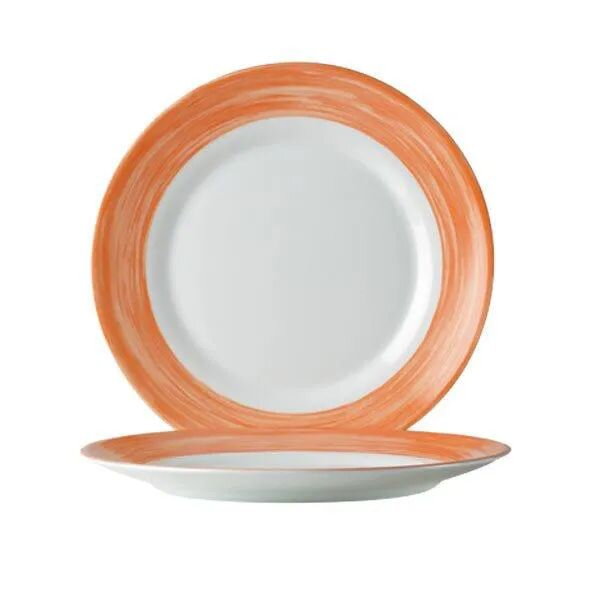 Dezertový tanier séria Brush oranžový - sada 6 ks., Arcoroc, 0,31L, Oranžová, 6 ks, ⌀195x(H)22mm