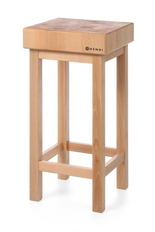 Drevený mäsiarsky klát so základňou, HENDI, 400x400x(H)110mm Drevený mäsiarsky klát so základňou, HENDI, 400x400x(H)110mm