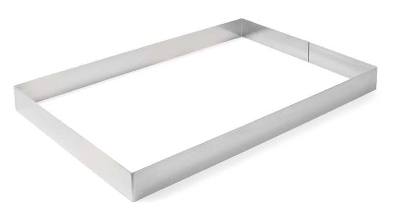 Obdĺžniková pekárensko-cukrárenská forma, HENDI, 585x385x(H)50mm