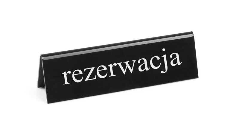 Informačná tabuľka Rezervované“, HENDI, rezerwacja, 130x30x(H)38mm