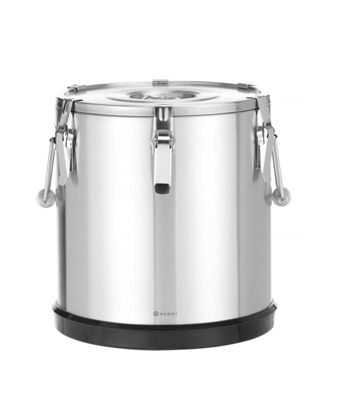 Nerezová termoska Kitchen Line na prepravu potravín, HENDI, Kitchen Line, 25L, Strieborná, ⌀350x(H)385mm Nerezová termoska Kitchen Line na prepravu potravín, HENDI, Kitchen Line, 25L, Strieborná, ⌀350x(H)385mm