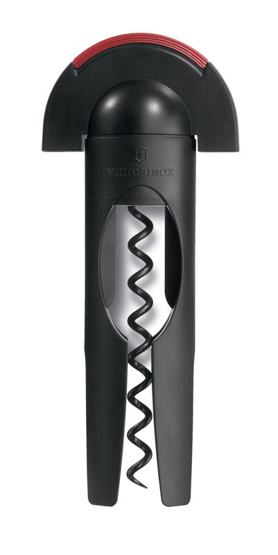 Vývrtka s nožom na fóliu, Victorinox, Čierna, (L)200mm