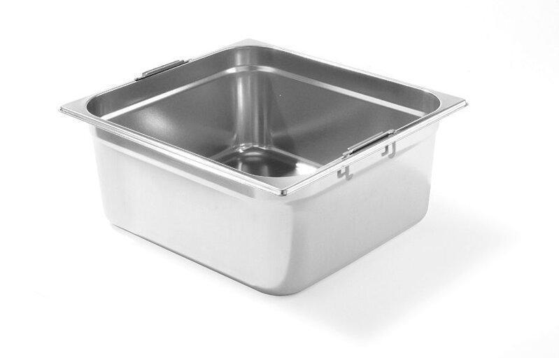 Nádoba GN 2/3 so zápustnými rukoväťami – 354 x 325 mm, HENDI, Profi Line, GN 2/3, 18L, (H)200mm