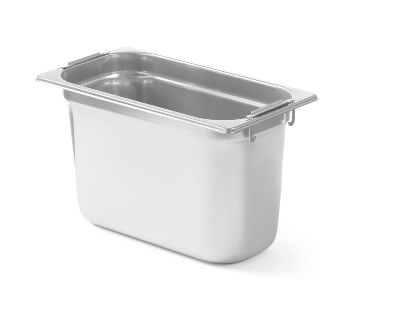 Nádoba GN so výsuvnými rukoväťami, HENDI, Profi Line, GN 1/3, 7,8L, (H)200mm