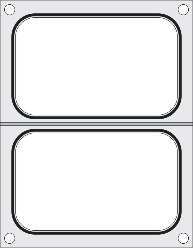 Matrica pre zváračku, HENDI, 2x nádoba 178x113 mm