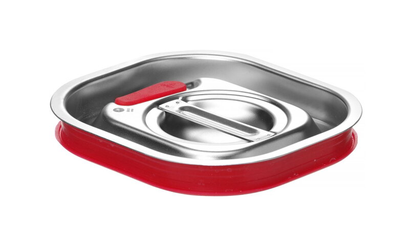 Pokrievka pre nádoby GN so silikónovým tesnením, HENDI, Kitchen Line, GN 1/6, 156x142mm