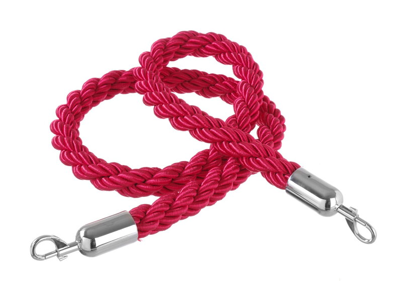 Lano k bariérovým stĺpikom, HENDI, Červené s lešteným hákom, Červená, (L)1500mm Lano k bariérovým stĺpikom, HENDI, Červené s lešteným hákom, Červená, (L)1500mm