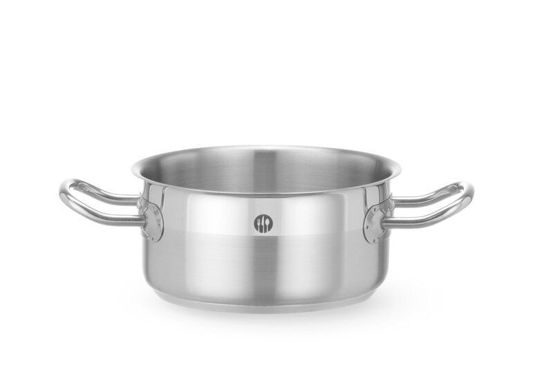 Panvica na dusenie/varenie, nízka, bez veka, HENDI, Profi Line, 1,5L, ⌀160x(H)75mm