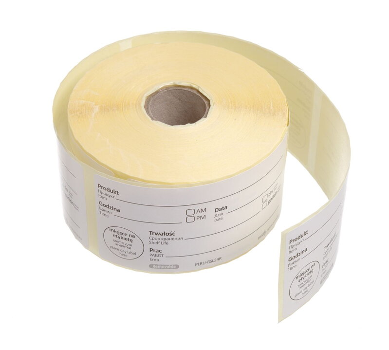 Opakovane použiteľná nálepka pre bezpečnosť potravín – „POUŽITE DO“, HENDI, 500 ks, 100x50mm