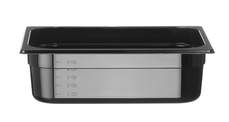 Nádoba GN 1/2, HENDI, Profi Line, GN 1/2, 6,5L, Čierna, 325x265x(H)100mm