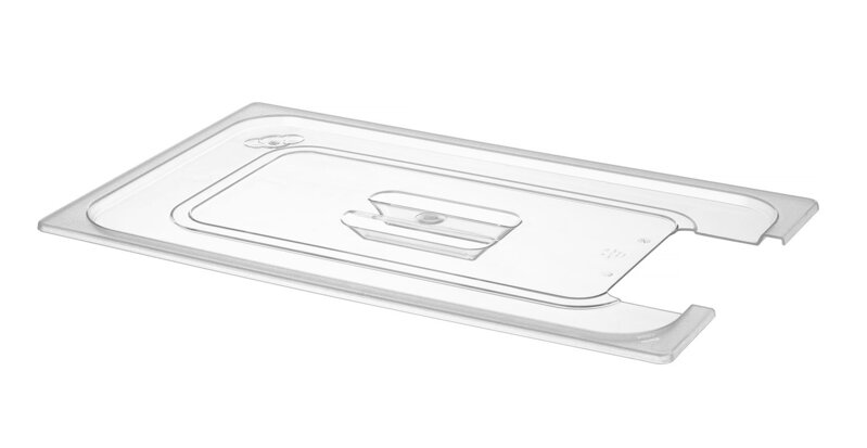Pokrievka pre nádoby GN z polykarbonátu s otvorom na sous vide, GN 1/1, Priehľadná, 530x325mm Pokrievka pre nádoby GN z polykarbonátu s otvorom na sous vide, GN 1/1, Priehľadná, 530x325mm