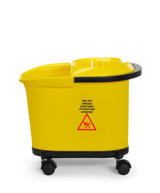 Vedro na mop, HENDI, 16L, Žltá, 405x296x(H)340mm