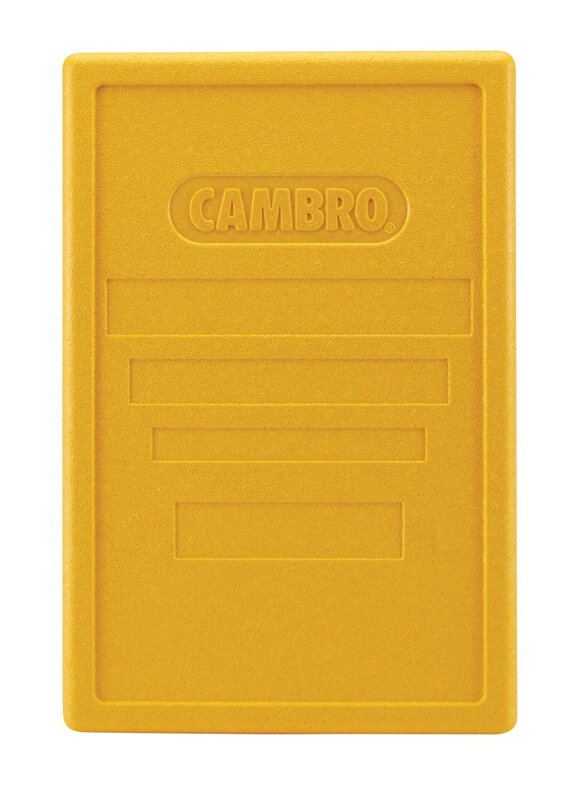 Veko na termoizolačné nádoby Cam GoBox zvrchu plniteľné, Cambro, žlté, Žltá, 600x400x(H)34mm