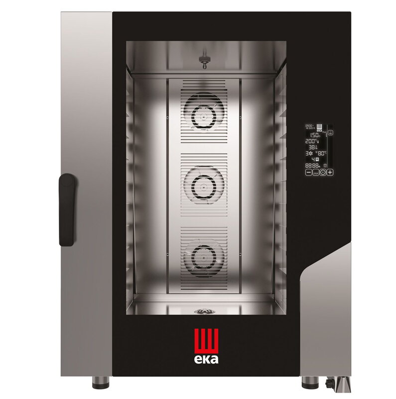 Konvektomat Millennial Black Mask Bakery, 10× 600×400 mm – elektronické ovládanie, elektrická, Tecnoeka, 400V/15500W, 850x1035x(H)1130mm