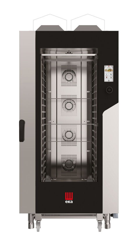Konvektomat Millennial Touch Screen Gastro s automatickým umývacím systémom, 20× GN 1/1 – elektronické ovládanie, plynová, Tecnoeka, 230V/1450W, 30000kW, 930x1162x(H)1954mm