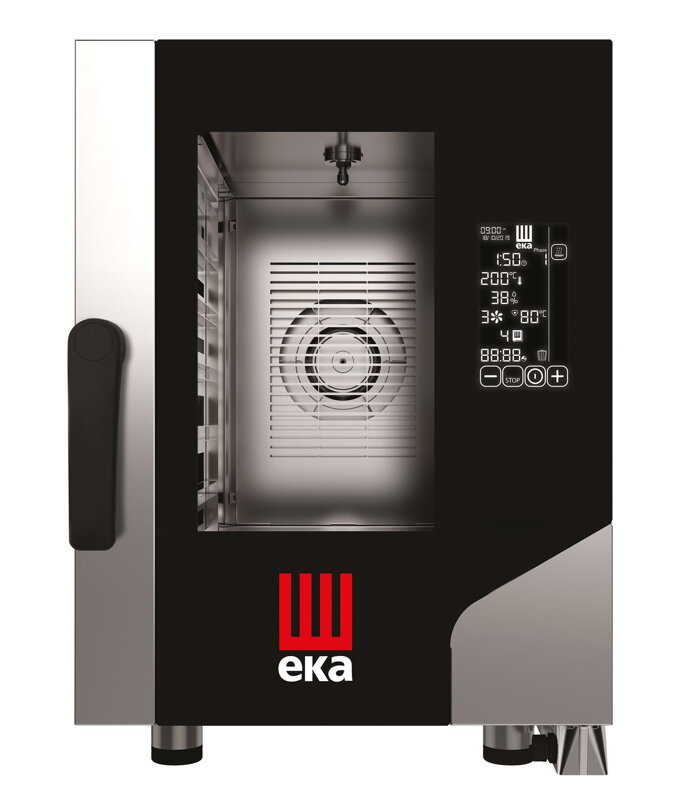 Konvektomat Millennial Black Mask Gastro Compact 6x GN 2/3, elektrická, elektronické ovládanie, Tecnoeka, 400V/52000W, 500x750x(H)700mm