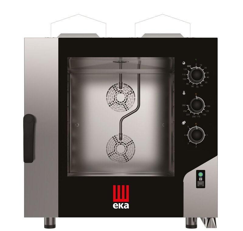 Konvektomat Millennial Smart Bakery, 6× 600×400 mm – elektronicko-mechanické ovládanie, plynová, Tecnoeka, 230V/500W, 13,5kW, 850x1041x(H)951mm