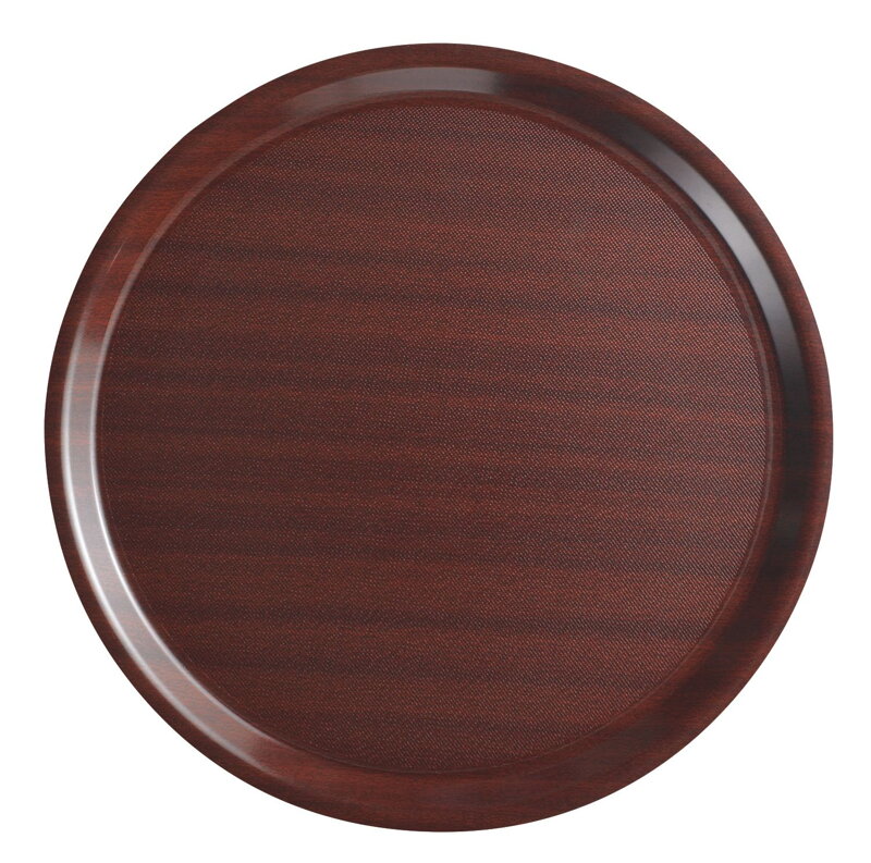 Servírovacia tácka Mykonos okrúhla, protišmyková, mahagónové farebné prevedenie, Cambro, okrúhla, Mahagón, ⌀380mm Servírovacia tácka Mykonos okrúhla, protišmyková, mahagónové farebné prevedenie, Cambro, okrúhla, Mahagón, ⌀380mm