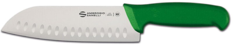 Nôž Supra Colore Santoku, Ambrogio Sanelli, Zelená, (L)310mm
