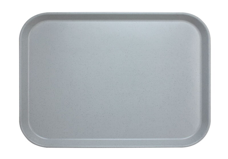 Polyesterová tácka Versa s vysokým okrajom, granitová, Cambro, granitová, Svetlošedá, 360x460mm